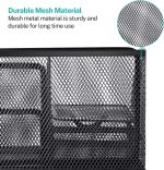 MaxGear Mesh Desk Organizer Office Desktop Organizer with Drawer, Metal Stationary Organizer Black Desk Caddy, 6 Compartments, 8.7 x 5.5 x 5 inch, 1 Pack - Image 3